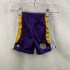 Vintage LSU Tigers Starter Kids Toddler Shorts Size 4T